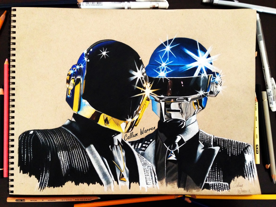 Daft punk piece finished! – Callum Warren