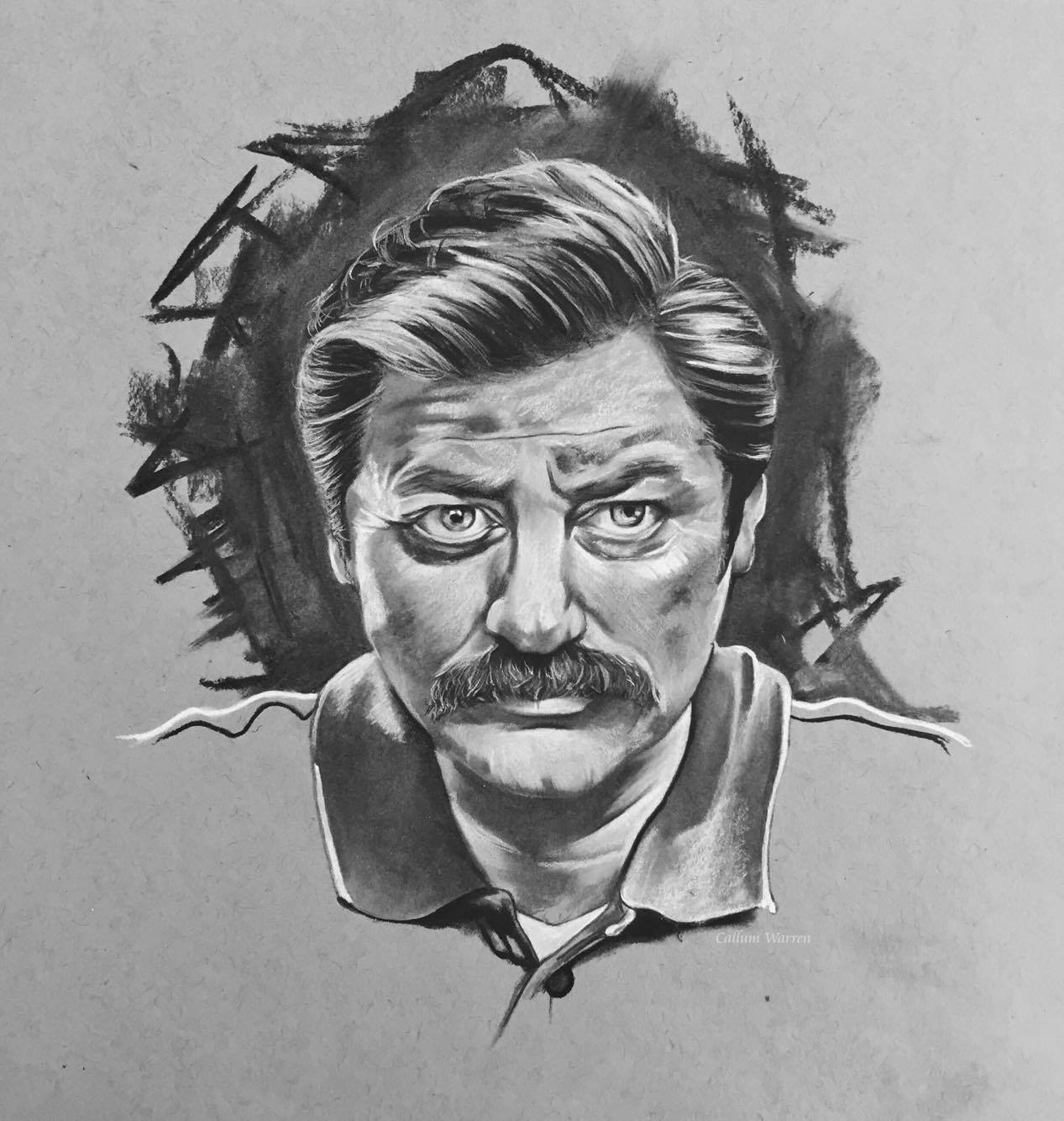 Ron Swanson and Infinite Space [For Sale!] – Callum Warren